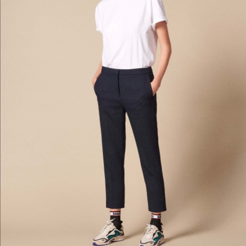 Plain Darted Pants - SANDRO